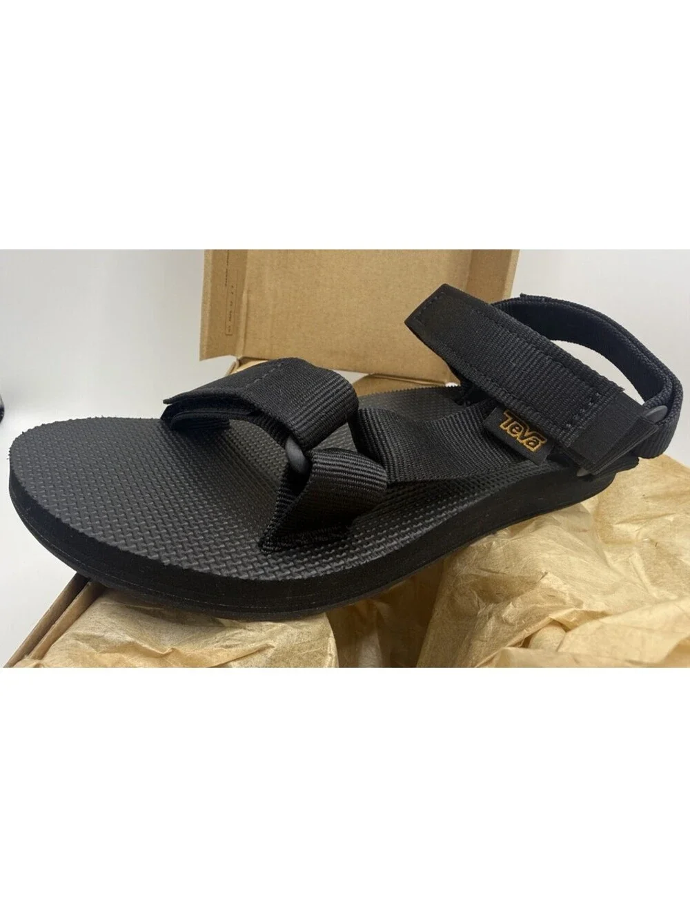 TEVA BLACK MIDFORM UNIVERSAL STRAPPY SANDALS, WOMEN US 5 EUR 36 NIB